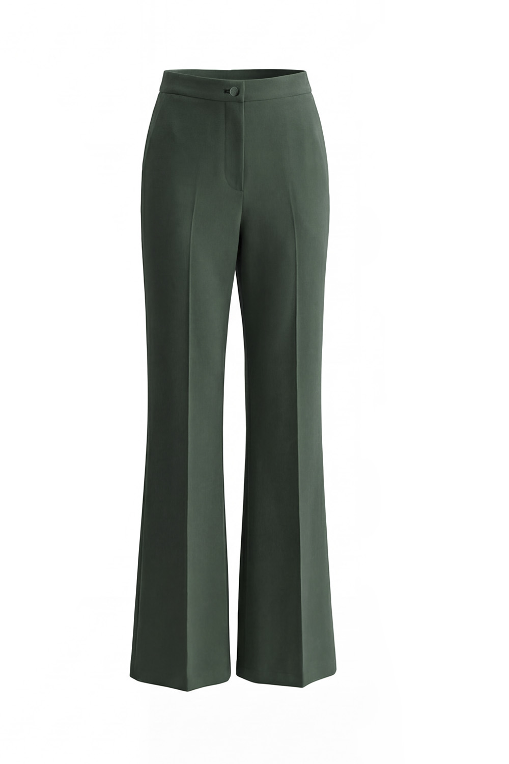 2 Piece Dark Green Slim Fit Peak Lapel Business Suits with Pockets