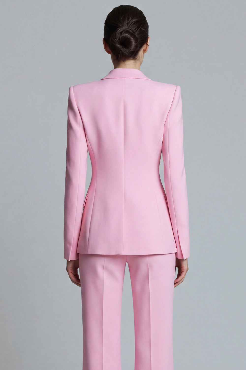 2 Piece Pink Slim Fit Single Breasted Peak Lapel Prom Suits