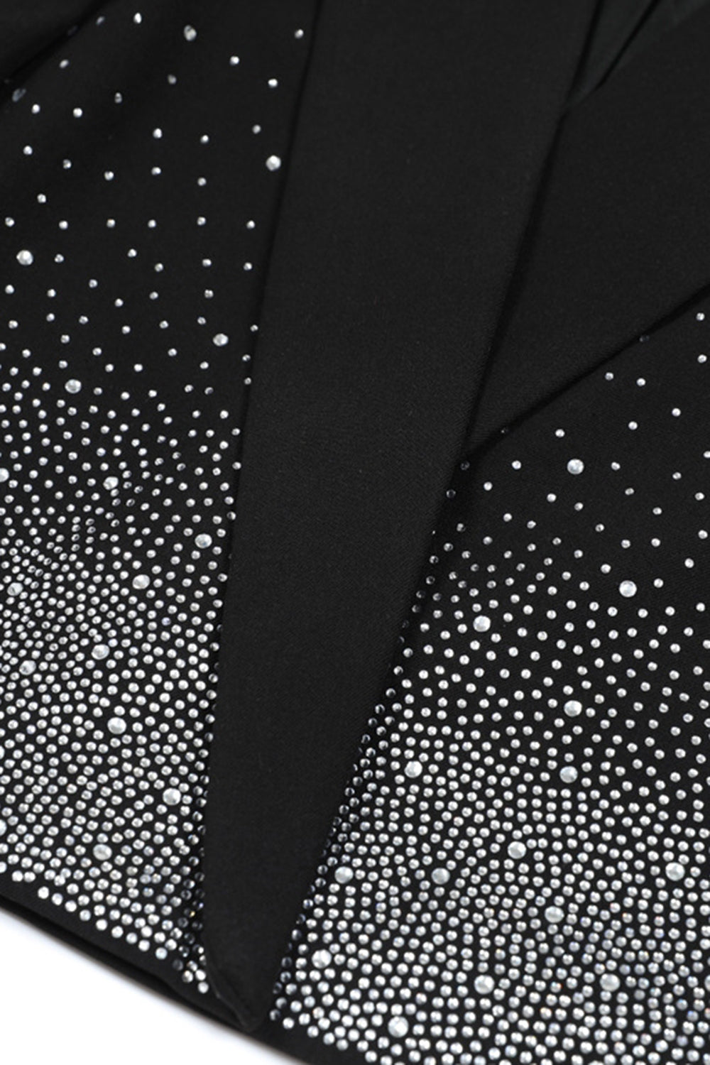 Sparkly Black Beaded Peak Lapel Women Prom Blazer