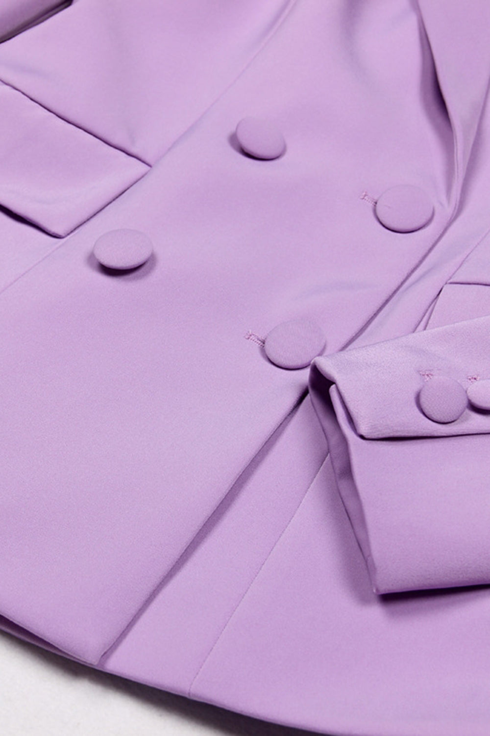 3 Piece Purple Peak Lapel Double Slim Fit Breasted Women Business Suits