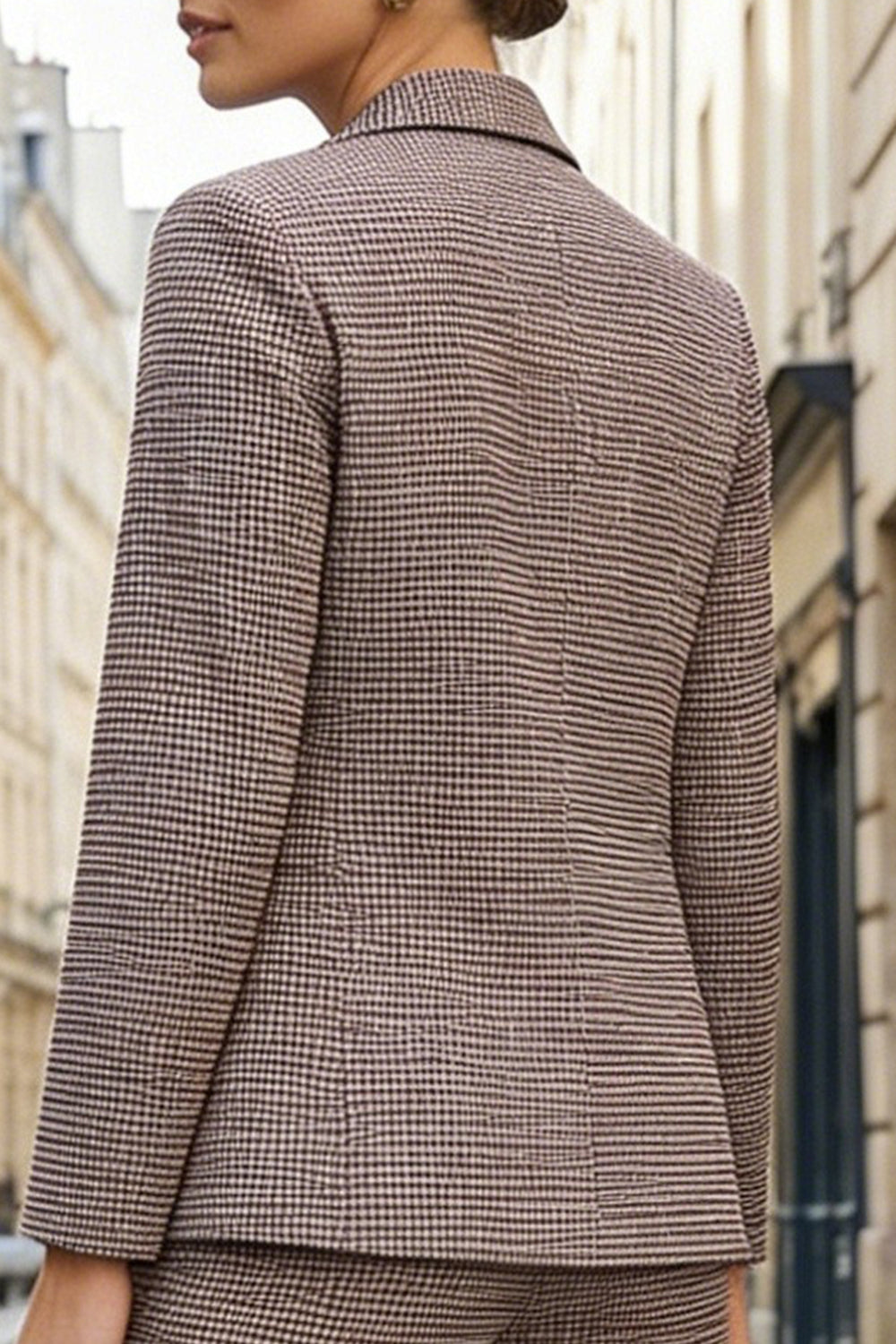 Grey Stripe 2 Piece Single Breasted Peak Lapel Business Suits