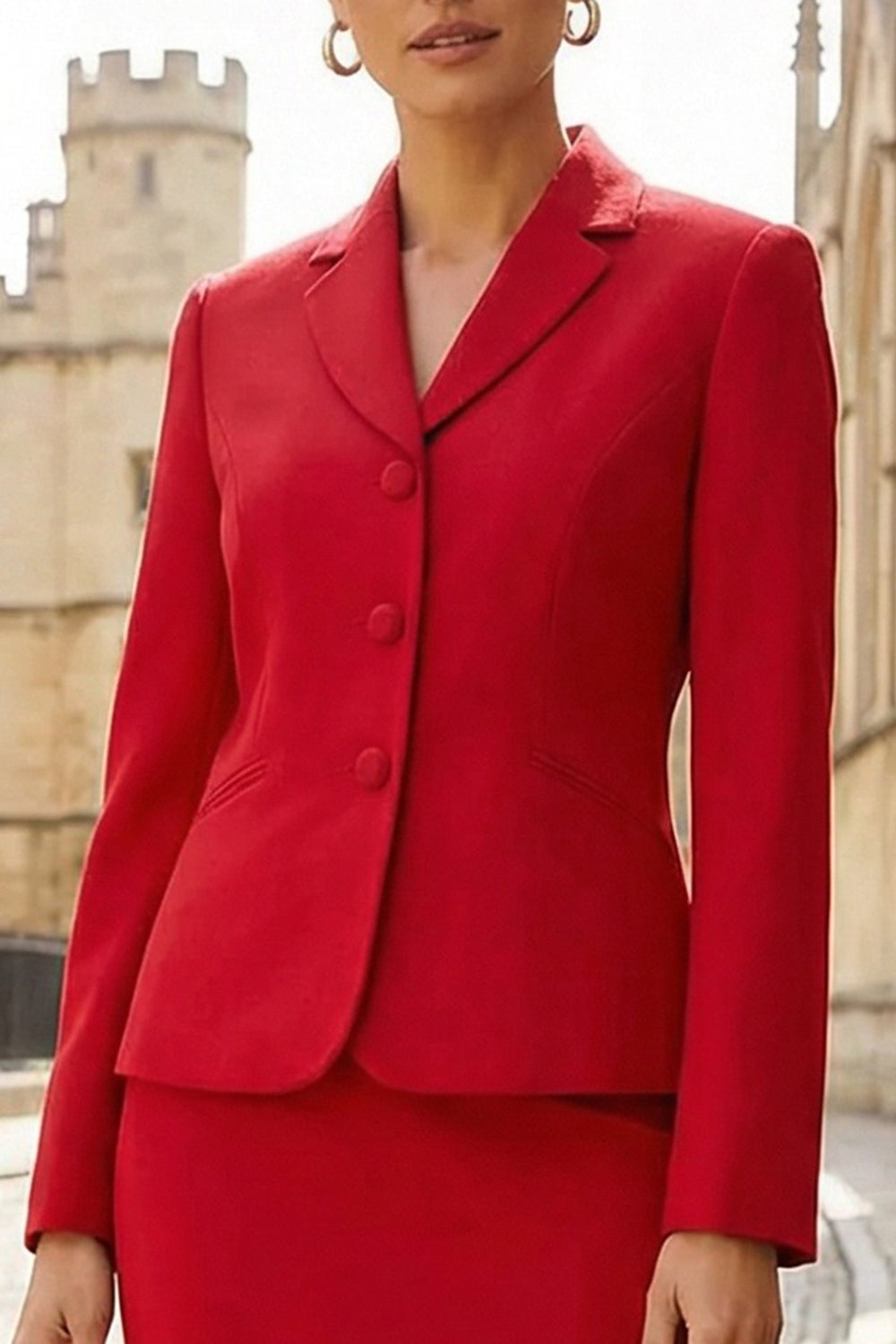 2 Piece Light Yellow Pencil Single Breasted Notched Lapel Business Suits