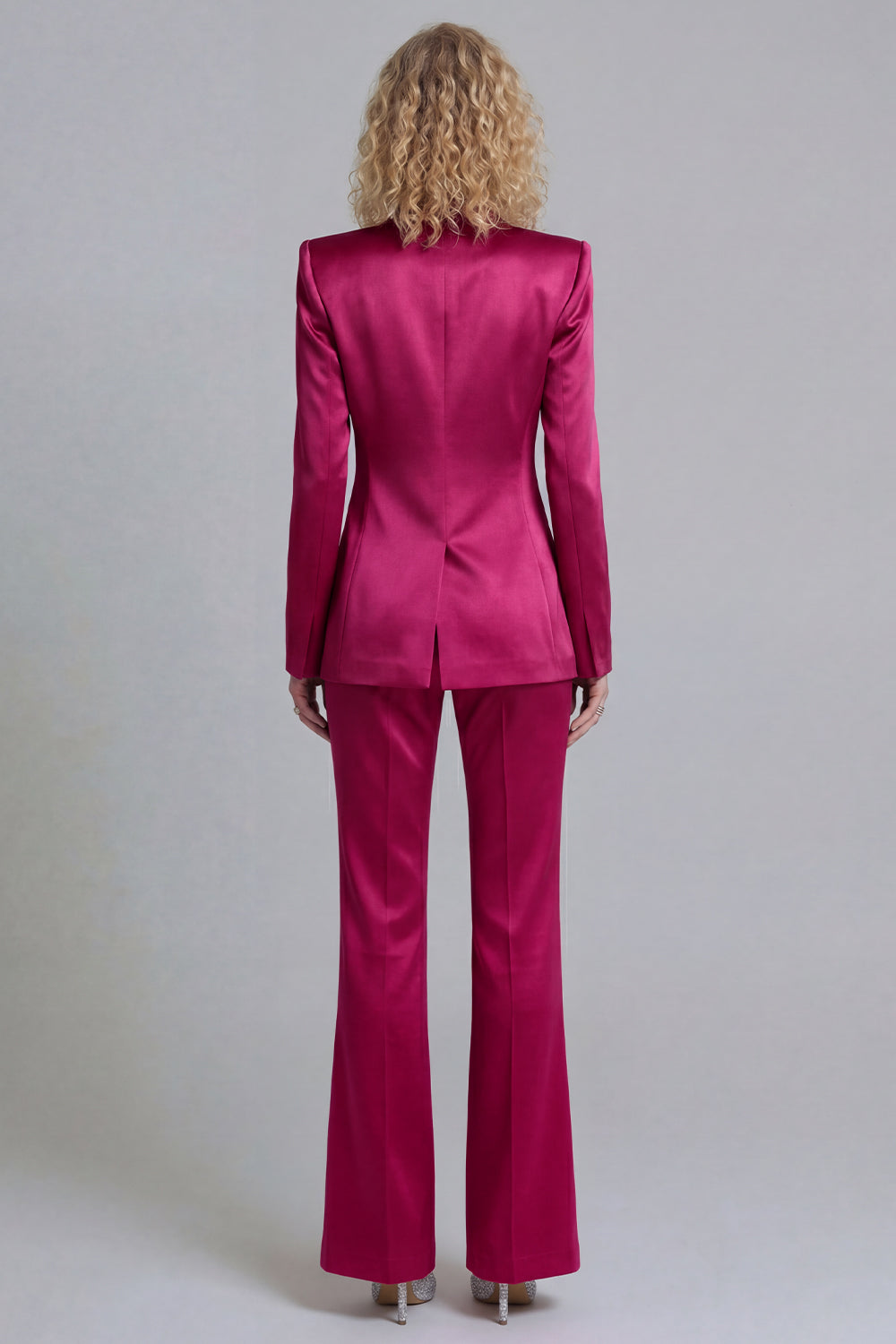 2 Piece Blue Peak Lapel Single Breasted Long Sleeves Business Suits