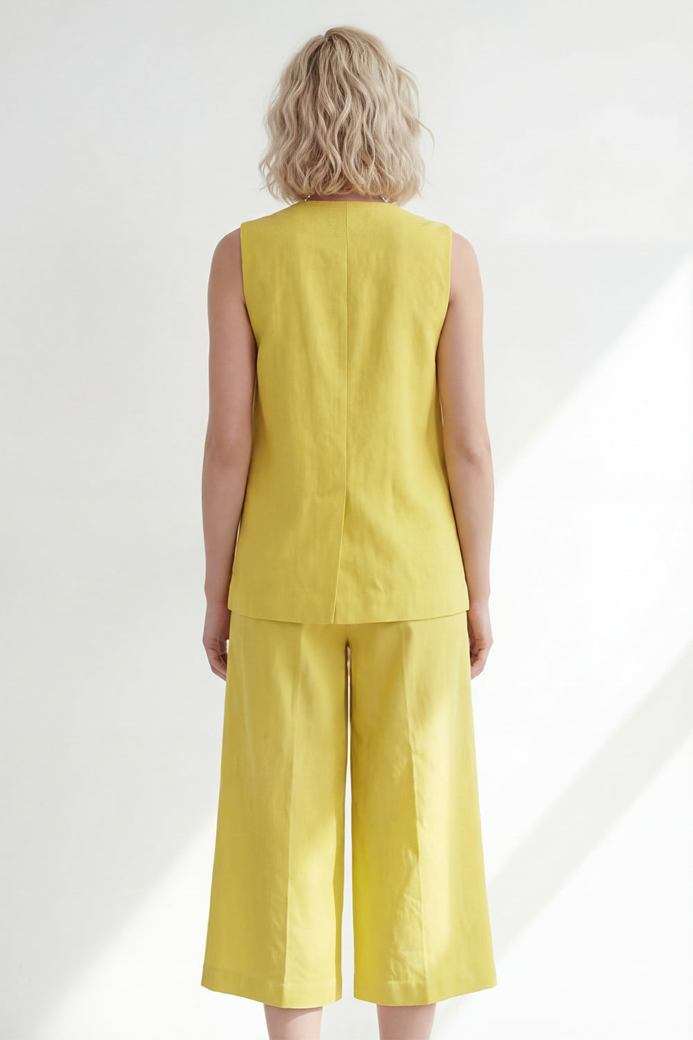 Butter Yellow 2 Piece One Button Business Suits