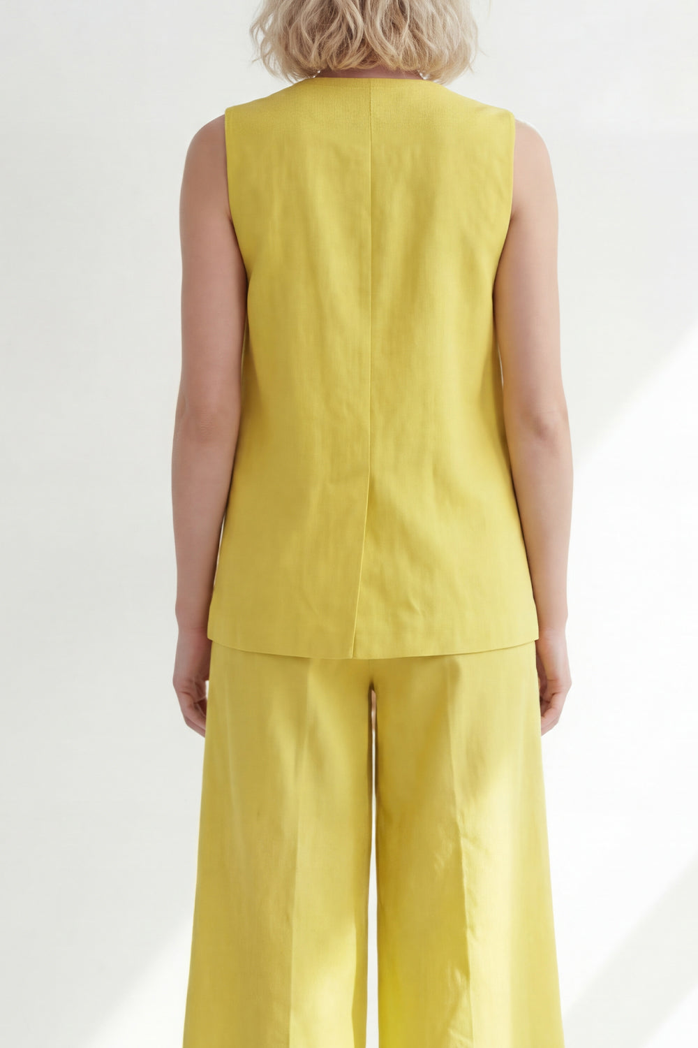 Butter Yellow 2 Piece One Button Business Suits