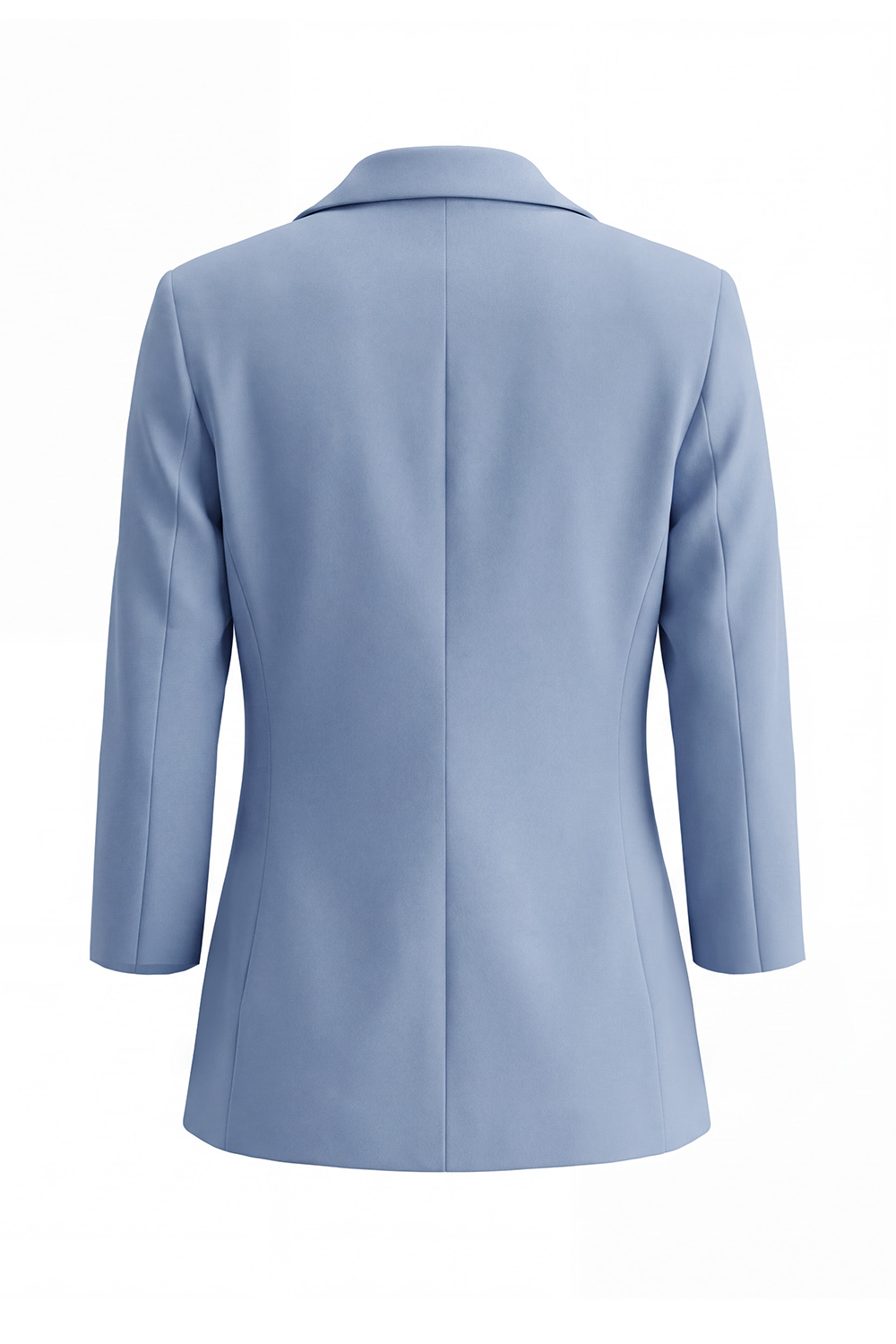 Dusty Blue 2 Piece Notched Lapel One Button Business Suits with Pockets