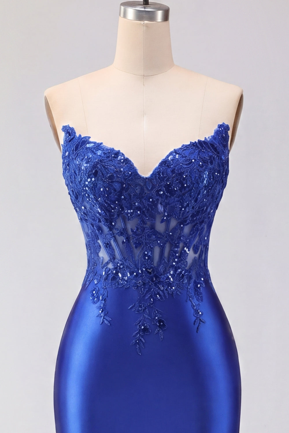 Sparkly Red Corset Strapless Tight Mini Homecoming Dress with Appliques