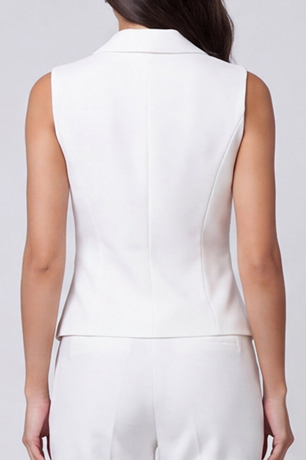 Ivory Lapel 2 Piece Slim Fit Single Breasted Business Suits