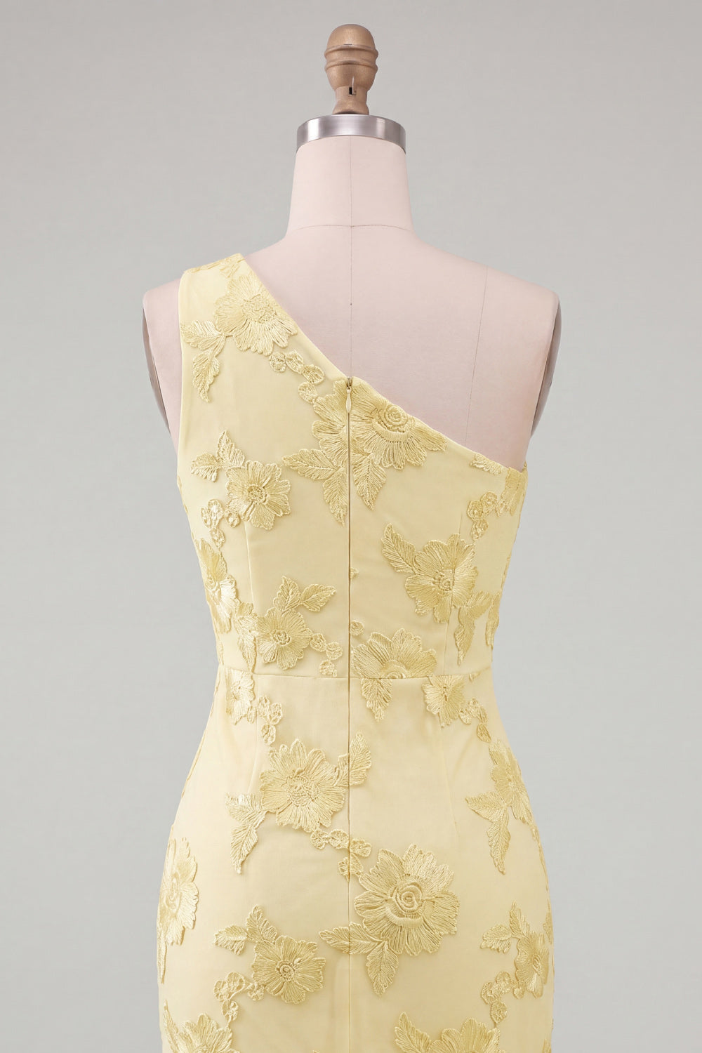 Fuchsia Floral One Shoulder Bodycon Short Homecoming Dress