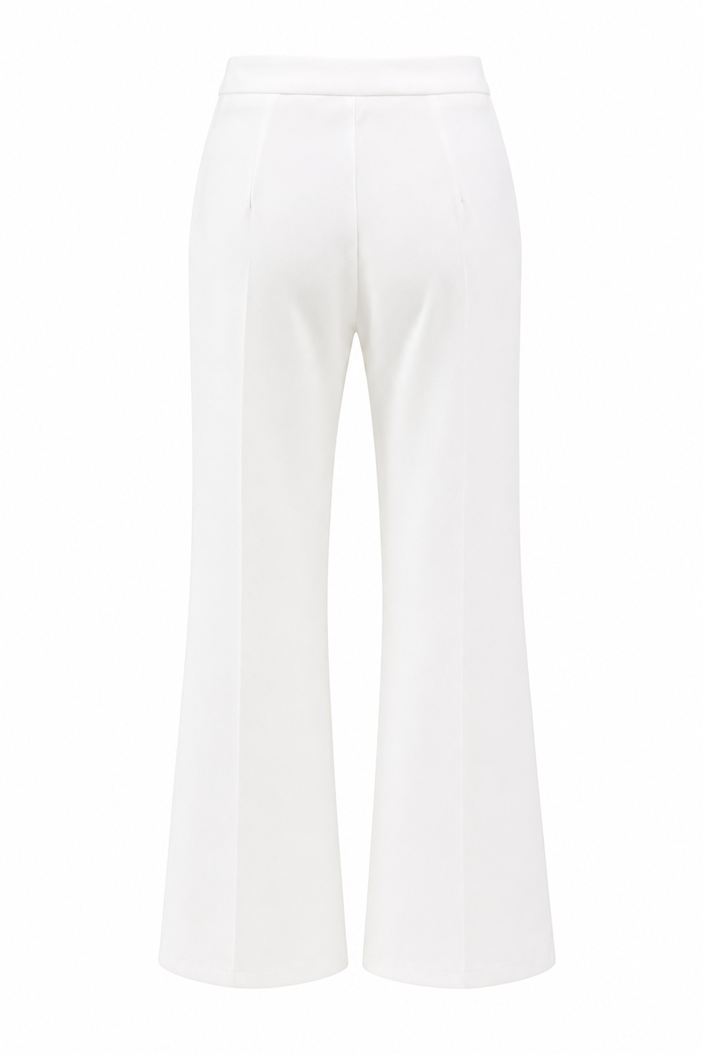 2 Piece White Strapless Double Breasted Business Suits with Pockets