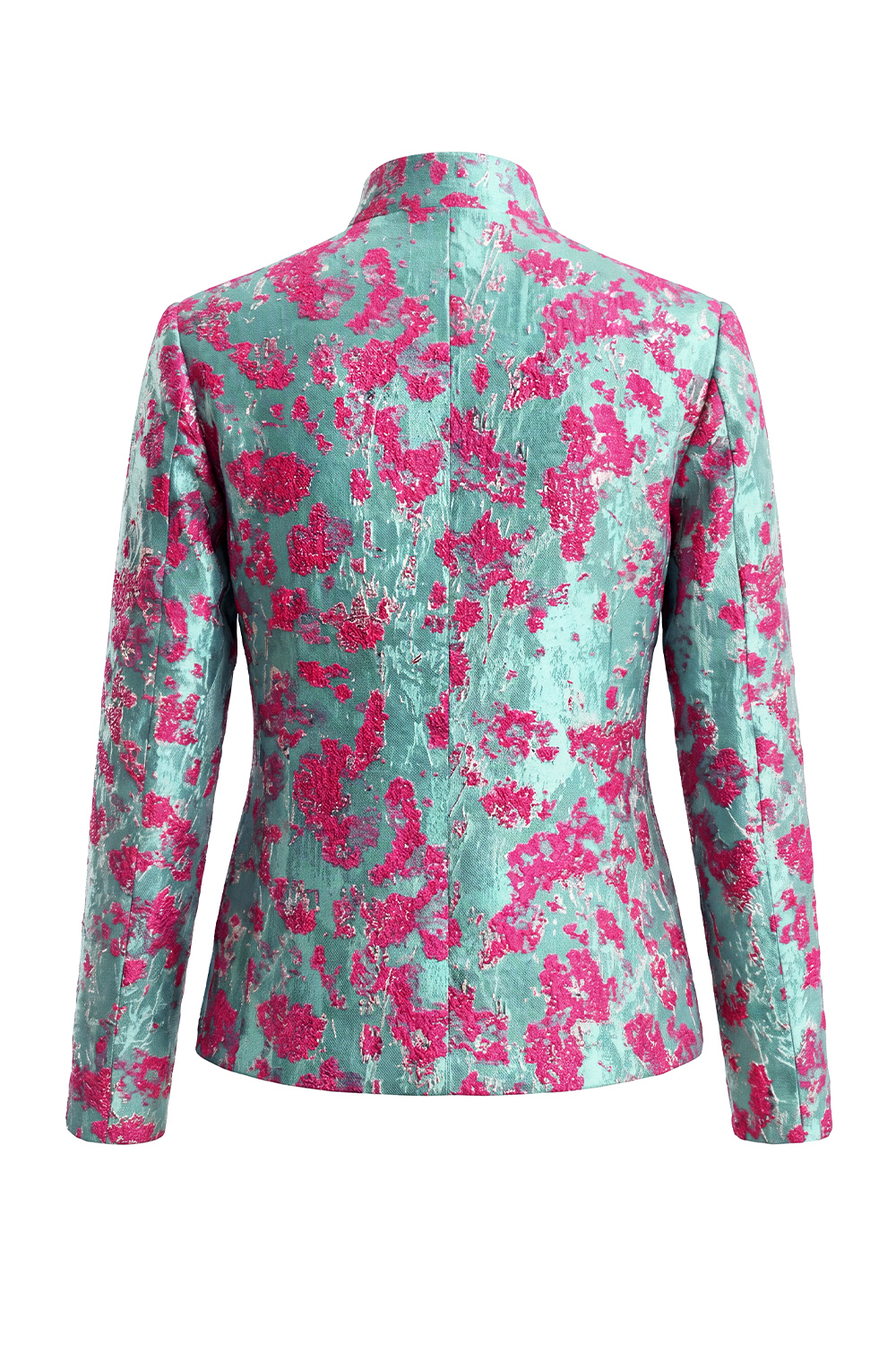 2 Piece Dusty Blue Floral Lapel Prom Suits
