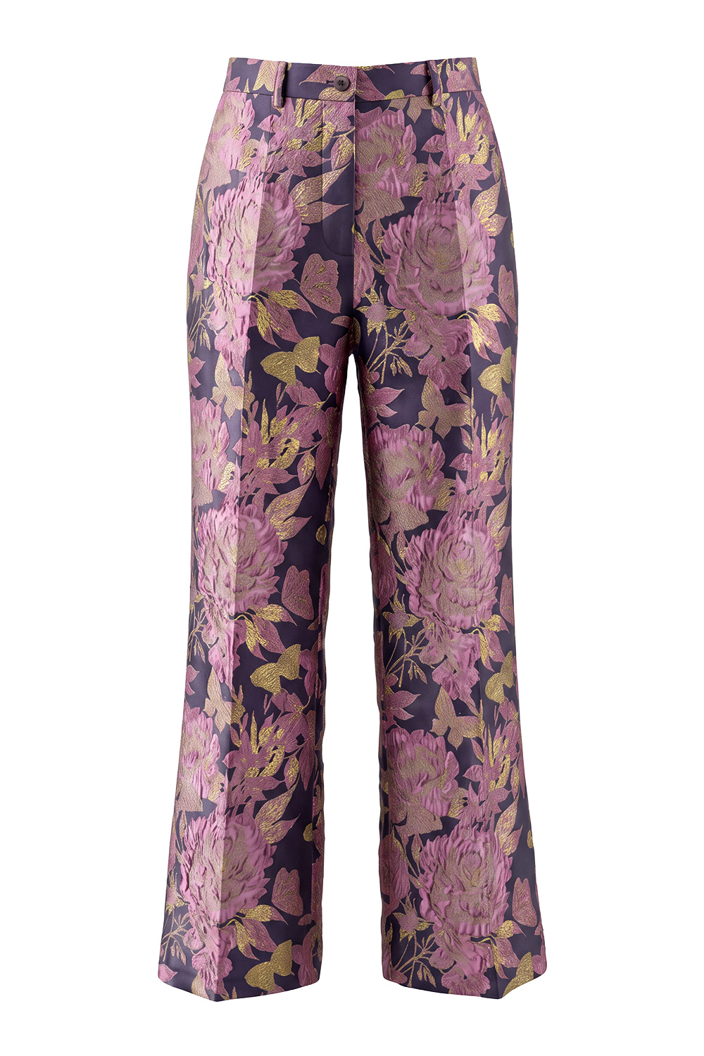 2 Piece Sage Green Floral V-Neck Vest Prom Suits with Sash