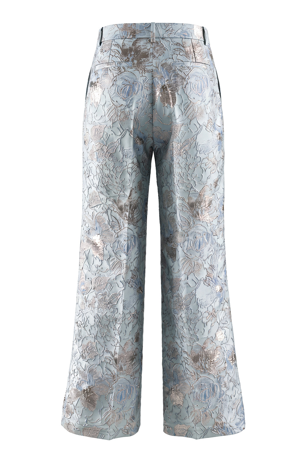 Floral 2 Piece Dusty Rose Peak Lapel Double Breasted Prom Suits with Pockets