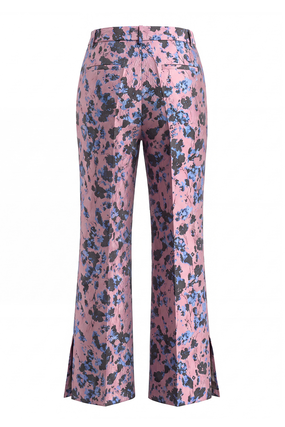 2 Piece Dusty Blue Floral Lapel Prom Suits