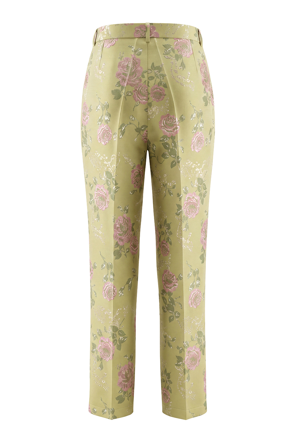 Sage Green Floral Shawl Lapel 2 Piece One Button Prom Suits