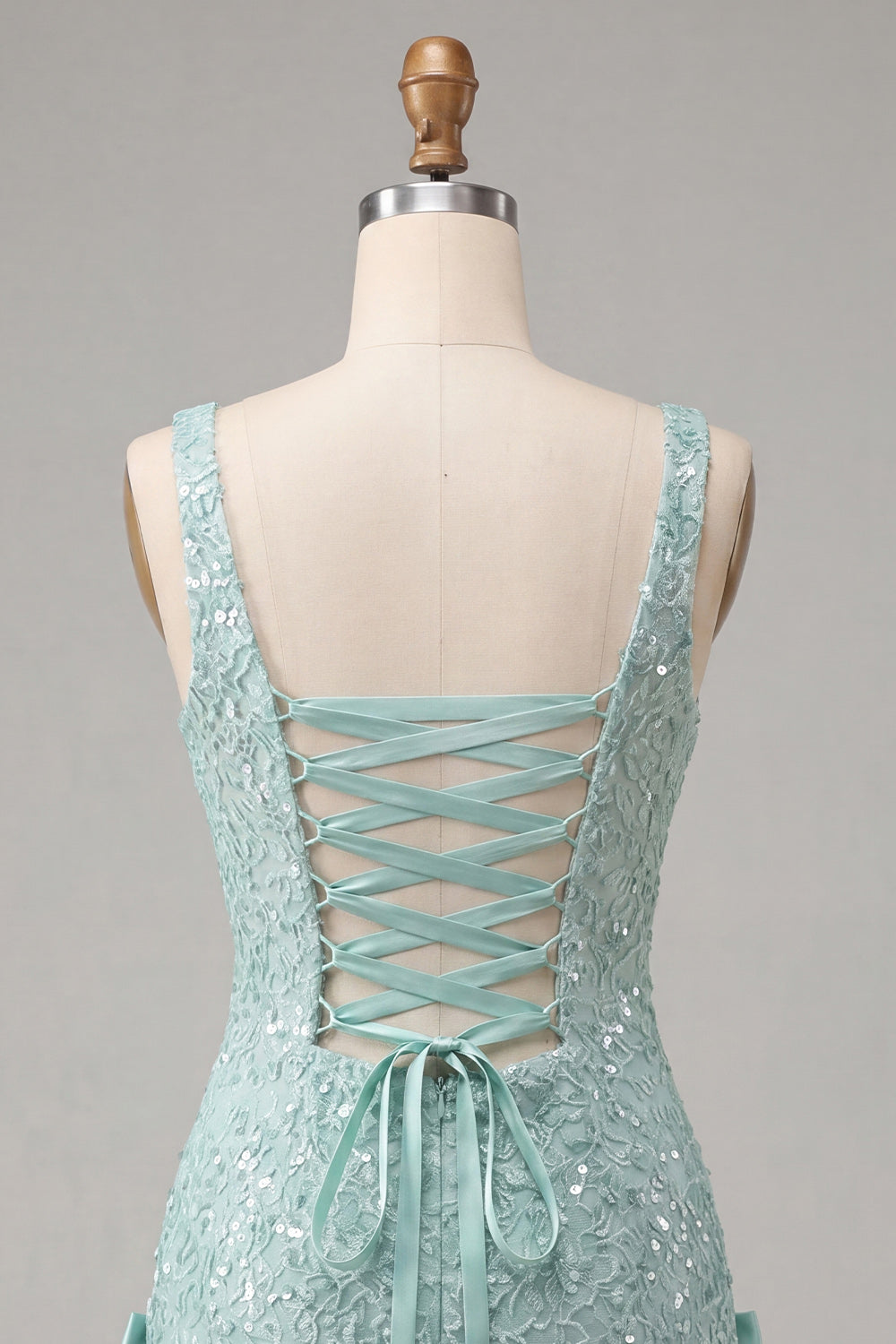 Sparkly Champagne Sequin Tight Short Homecoming Dress with Bows