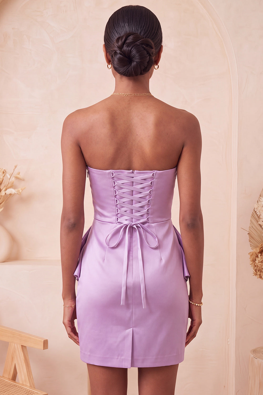 Dark Green Ruched Tight Strapless Short Homecoming Dress with Beading