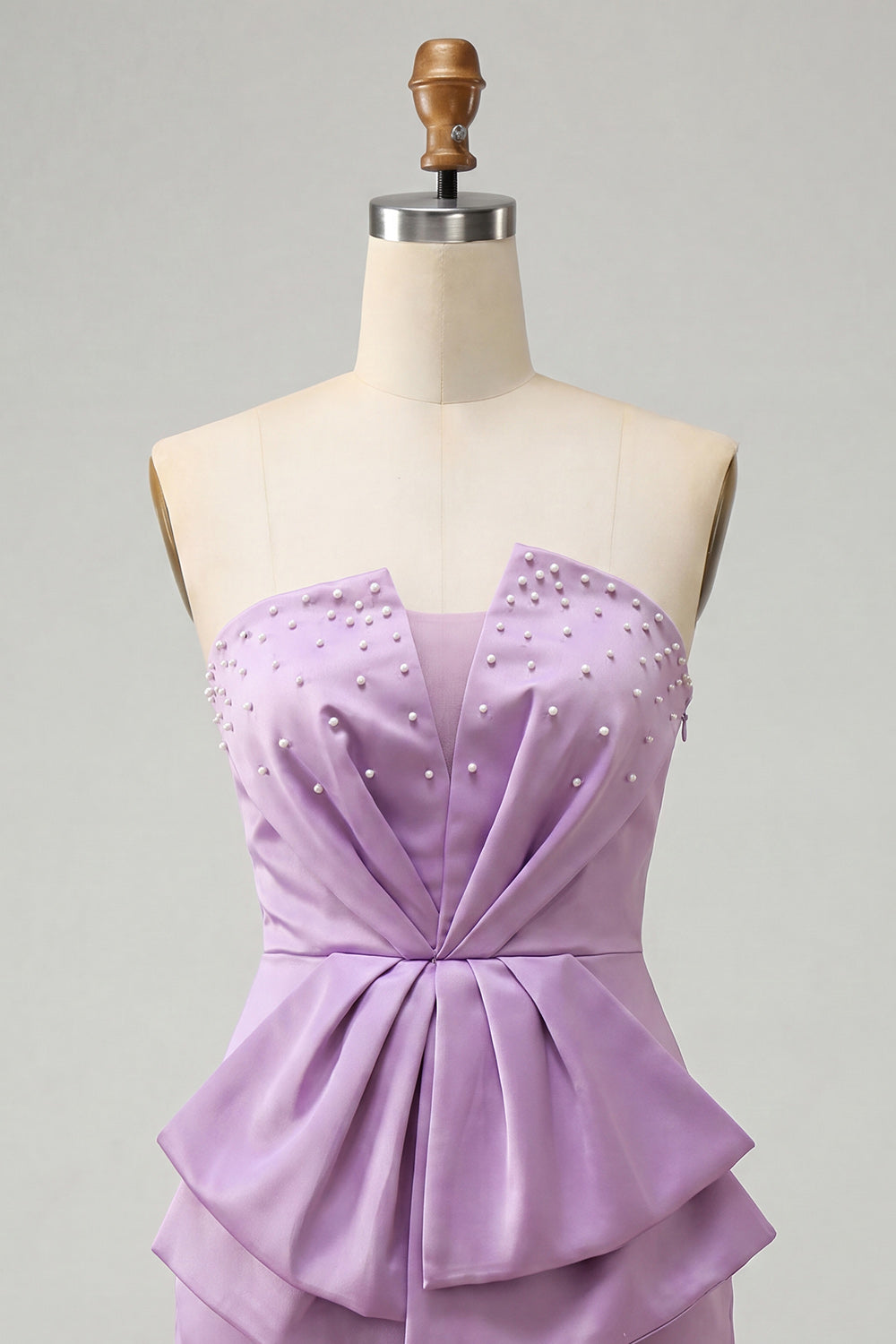 Dark Green Ruched Tight Strapless Short Homecoming Dress with Beading