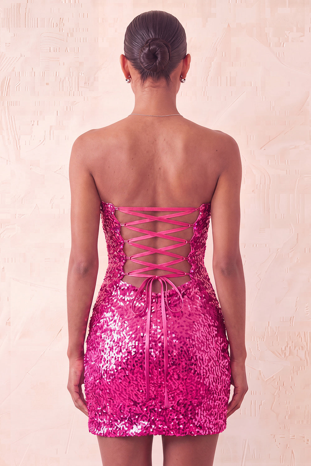 Sparkly Silver Sequin Keyhole Tight Short Homecoming Dress with Slit
