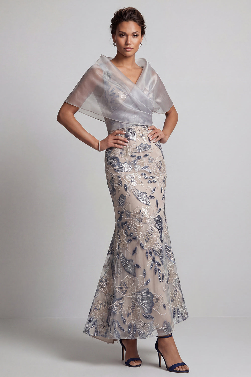 silver wedding guest dress Winter Dresses creating an elegant and modern silhouette Shop Silver Wedding Guest Dresses
