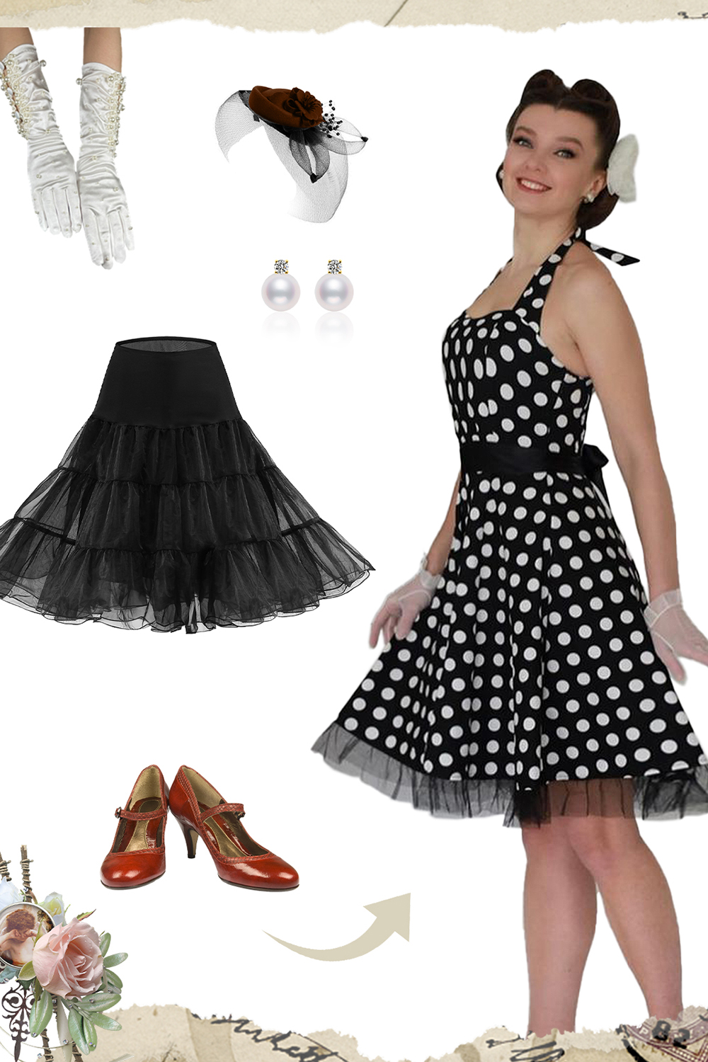 50s Petticoat Skirts Women Vintage Tutu Underkirt Retro Crinoline