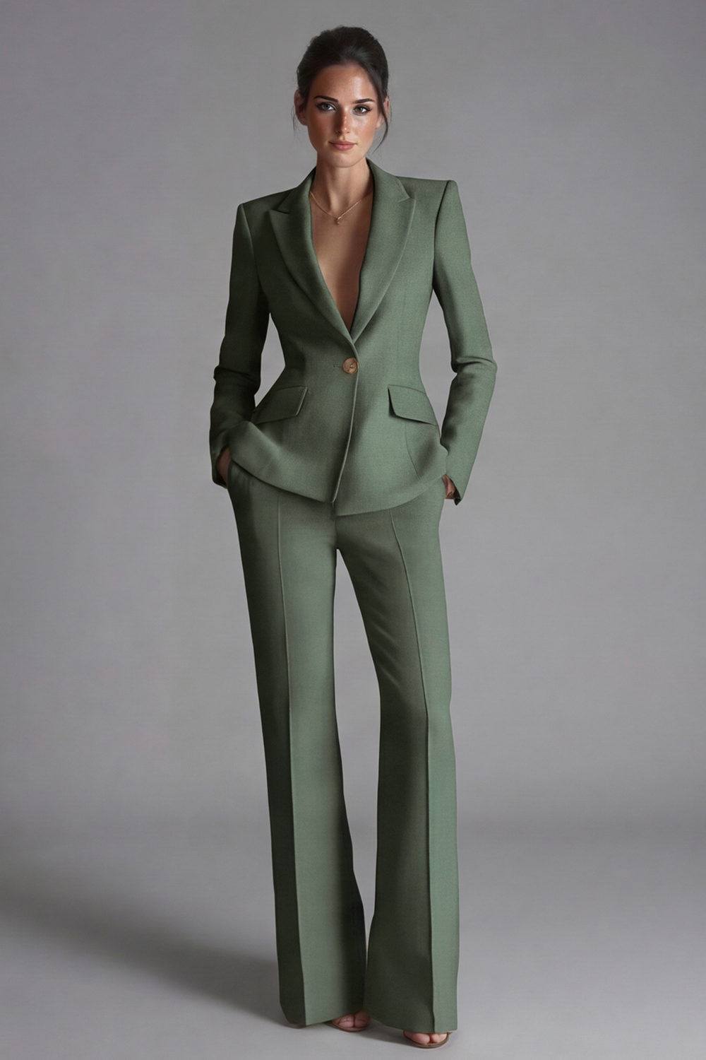 2 Piece Pink Slim Fit Single Breasted Peak Lapel Prom Suits