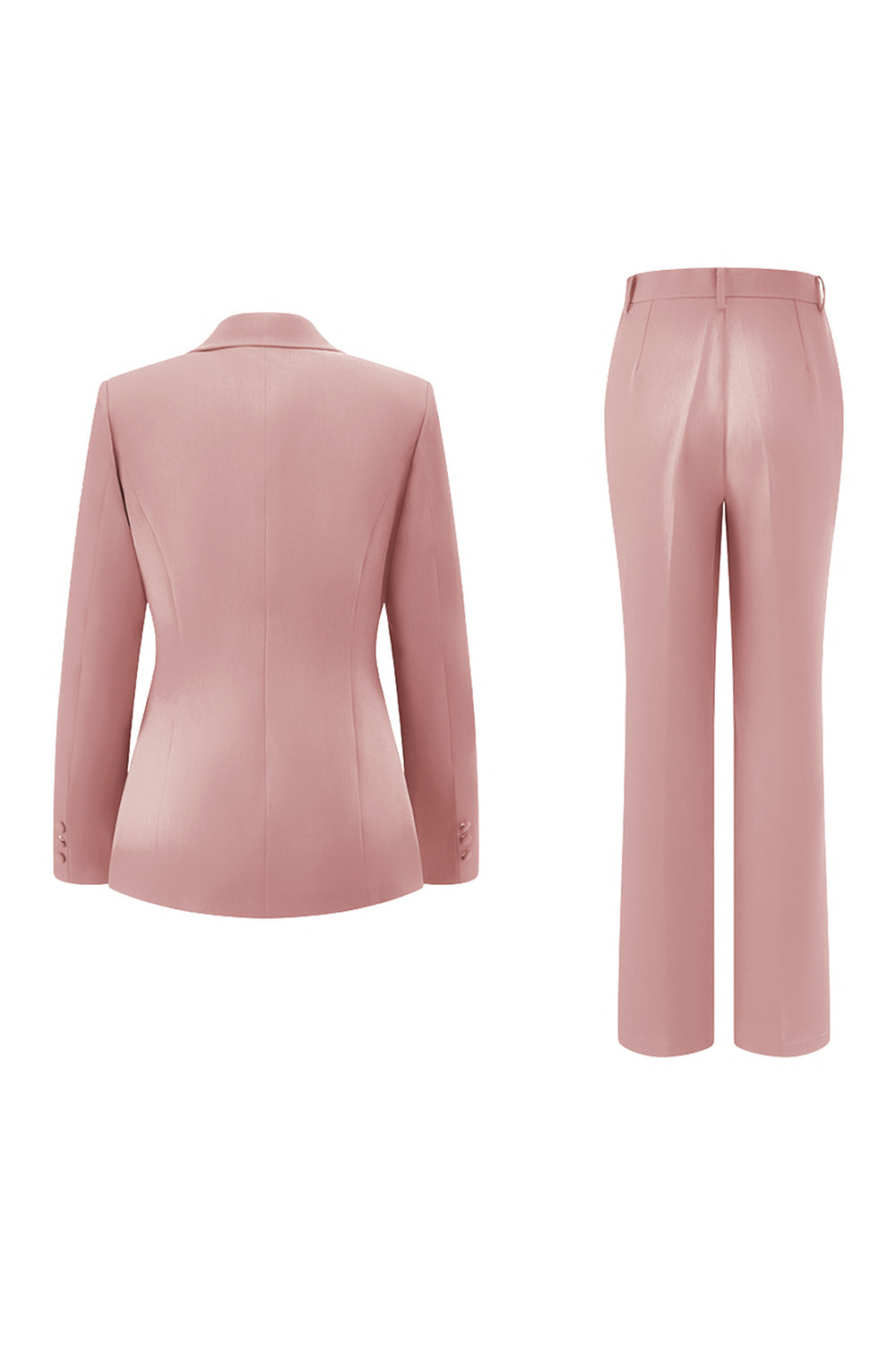 2 Piece Red Notched Lapel Business Suits