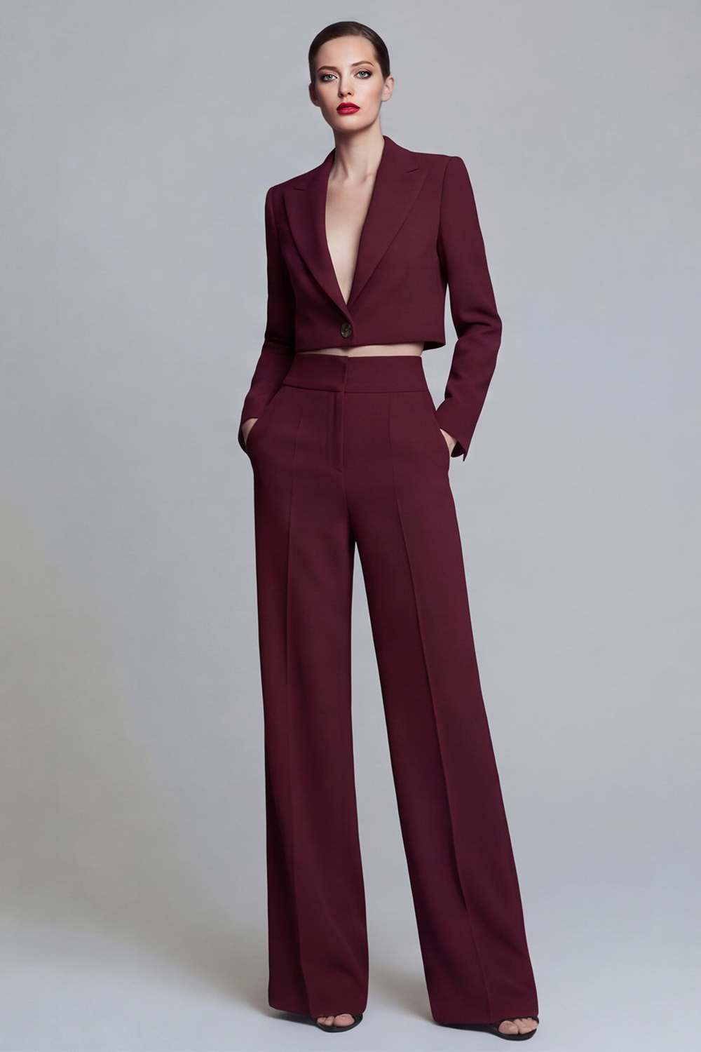 2 Piece Dark Green Peak Lapel Single Breasted Prom Suits