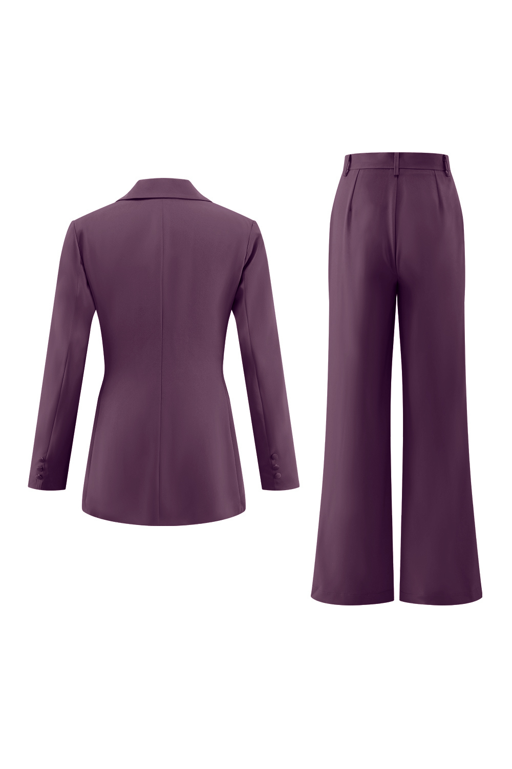 2 Piece Fuchsia Slim Fit Notched Lapel Pageant Interview Outfits with Pockets