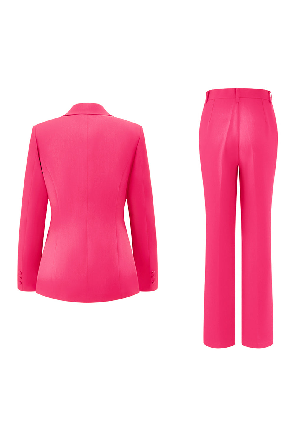 2 Piece Red Notched Lapel Business Suits