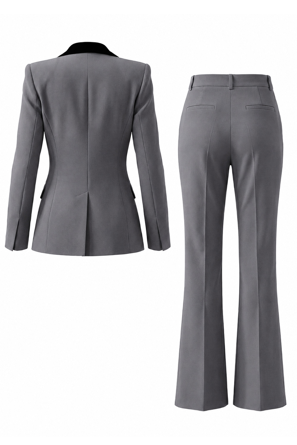 2 Piece Dark Green Slim Fit Peak Lapel Business Suits with Pockets