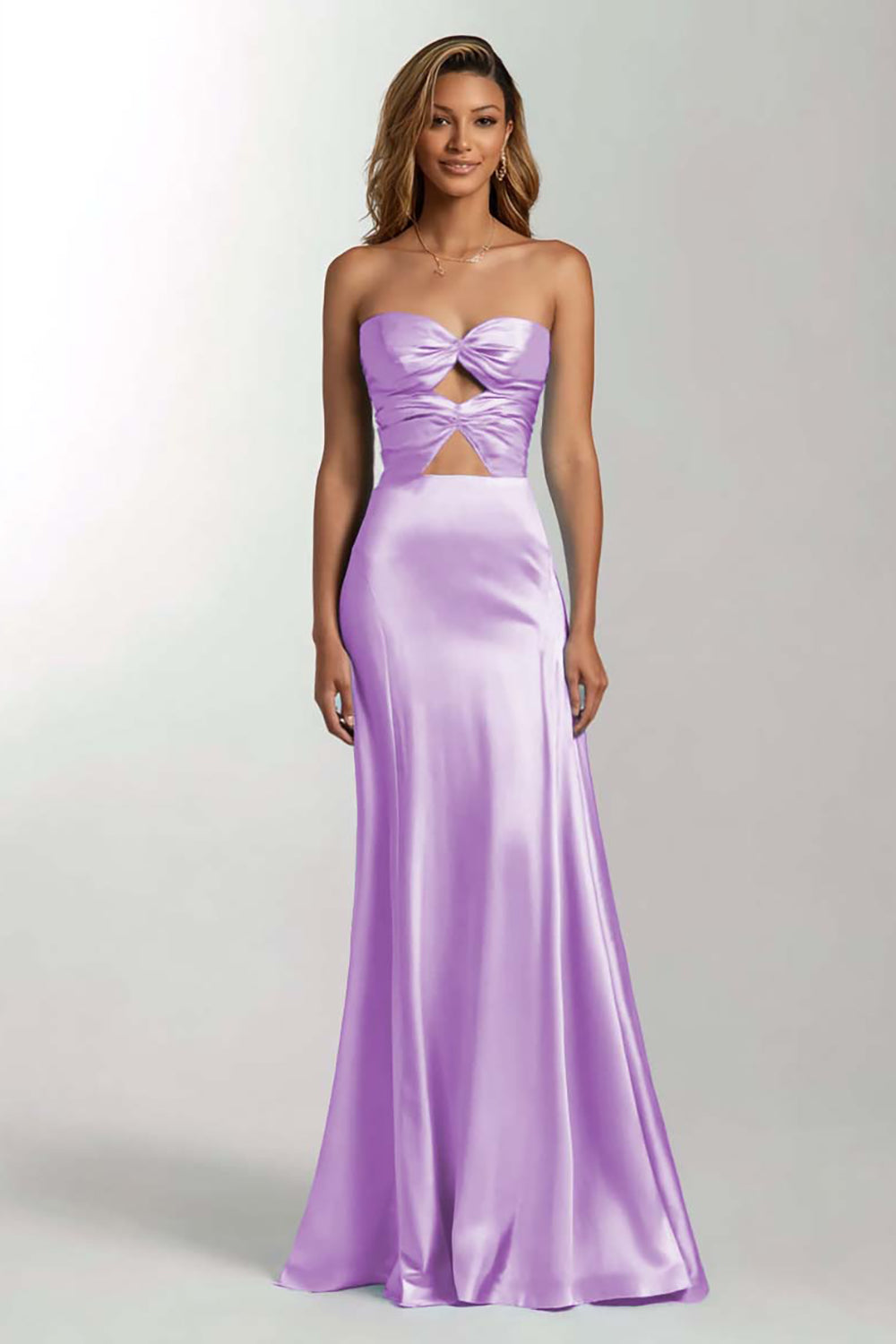 Sky Blue Mermaid Sweetheart Long Satin Evening Dress