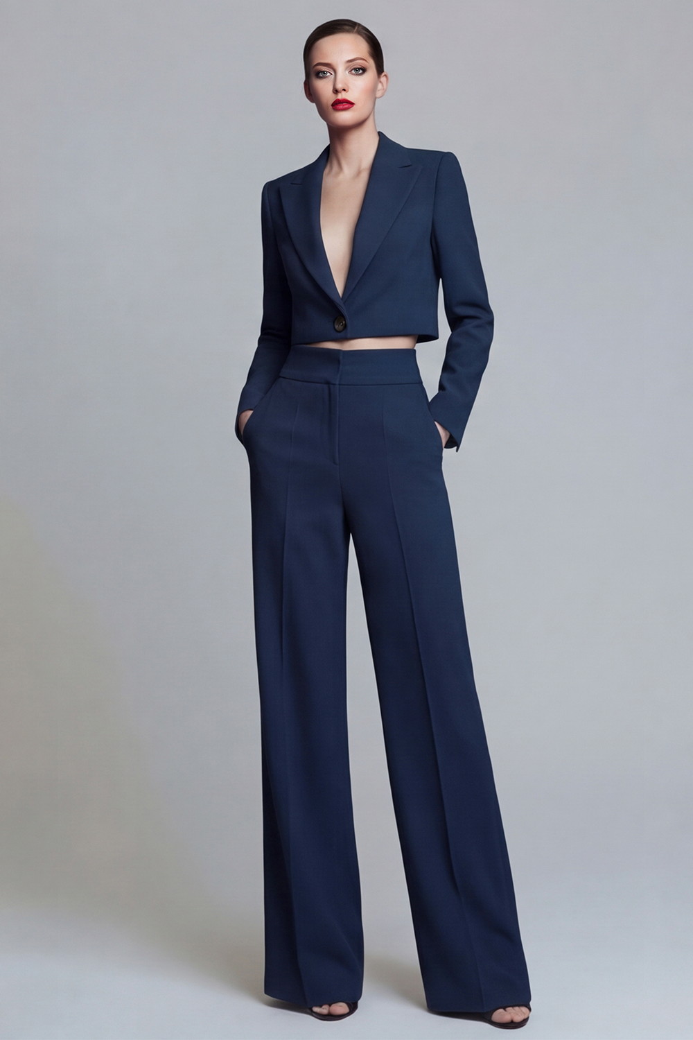 2 Piece Dark Green Peak Lapel Single Breasted Prom Suits
