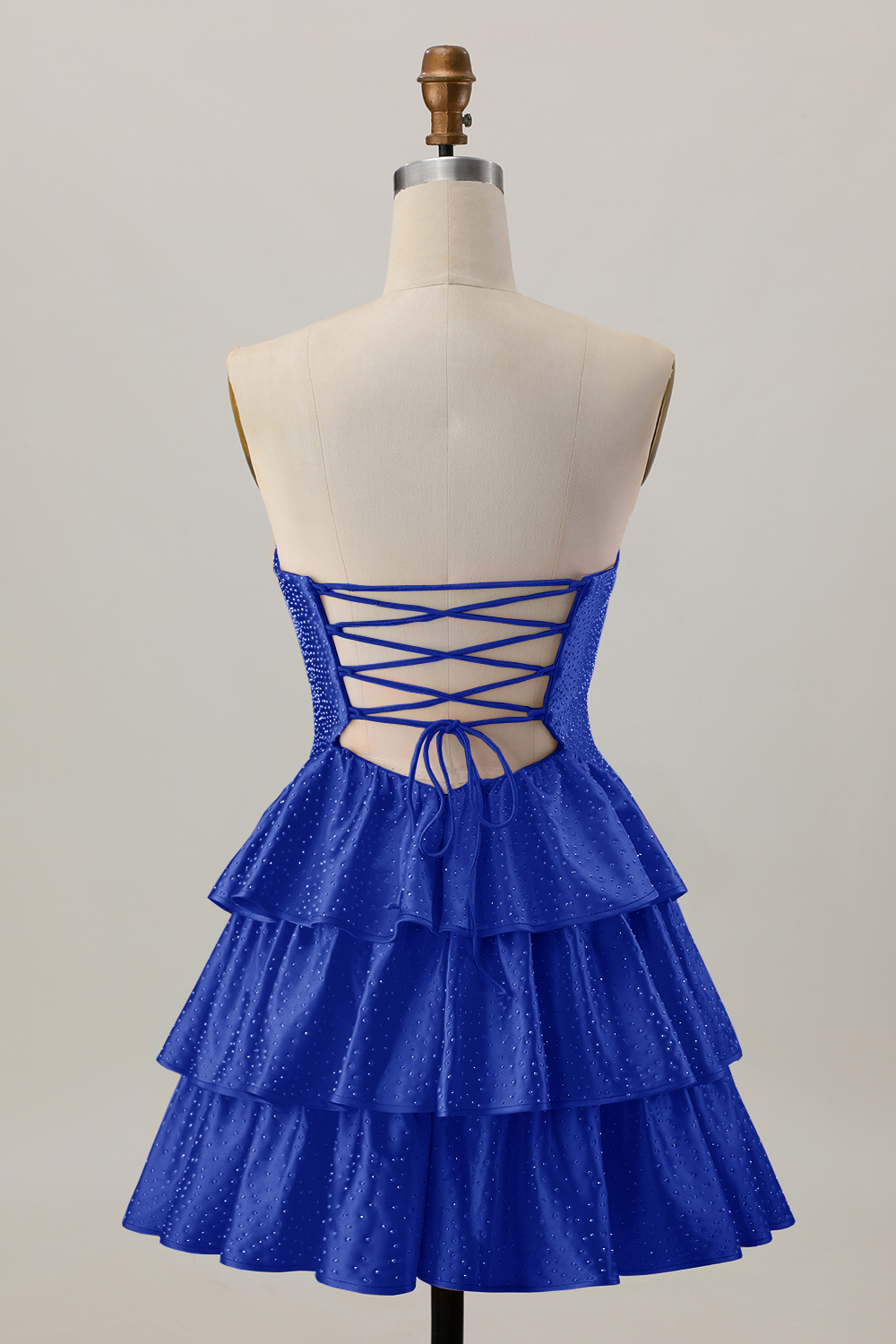 Sparkly Orange Tiered Cut Out A Line Short Homecoming Dress with Beading