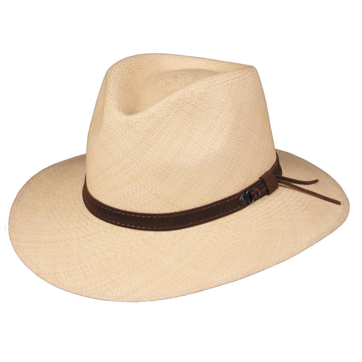 Can be rolls up for packing-Loreto Ecuador Straw Panama Hat -  Paja Toquilla [Fast shipping and box packing]