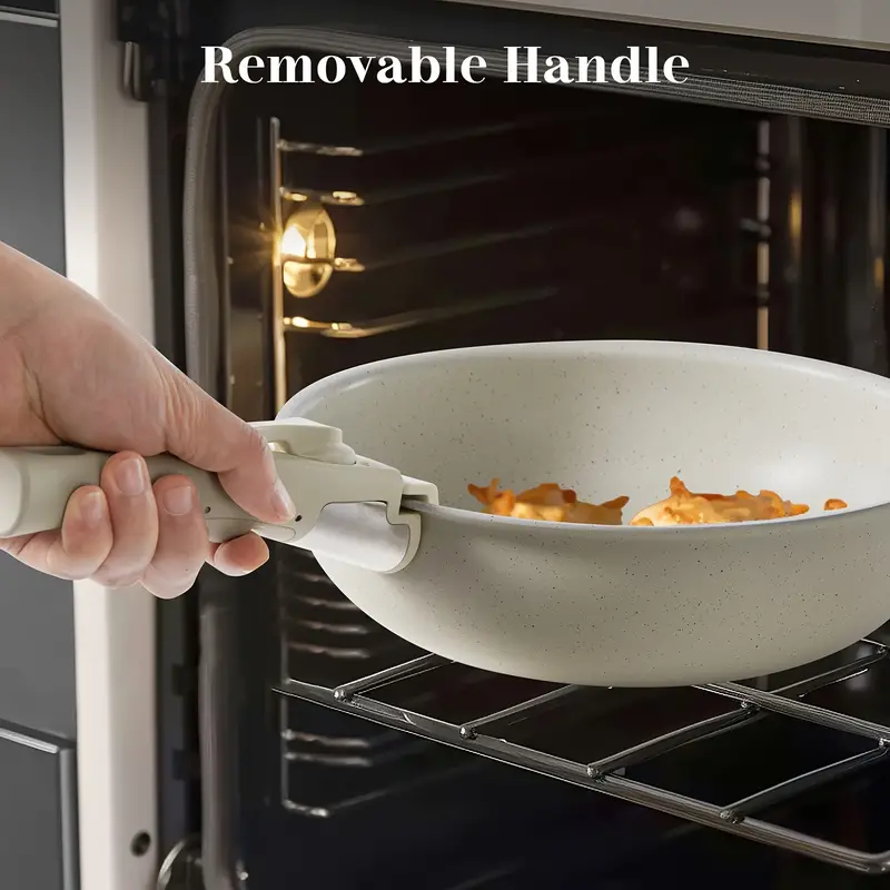 12 pcs pots and pans set nonstick kitchen cookware set with detachable handle induction cookware dishwasher oven safe beige details 4