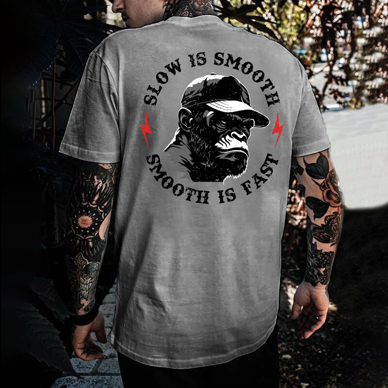 Slow is Smooth, Smooth is Fast Print T-shirt