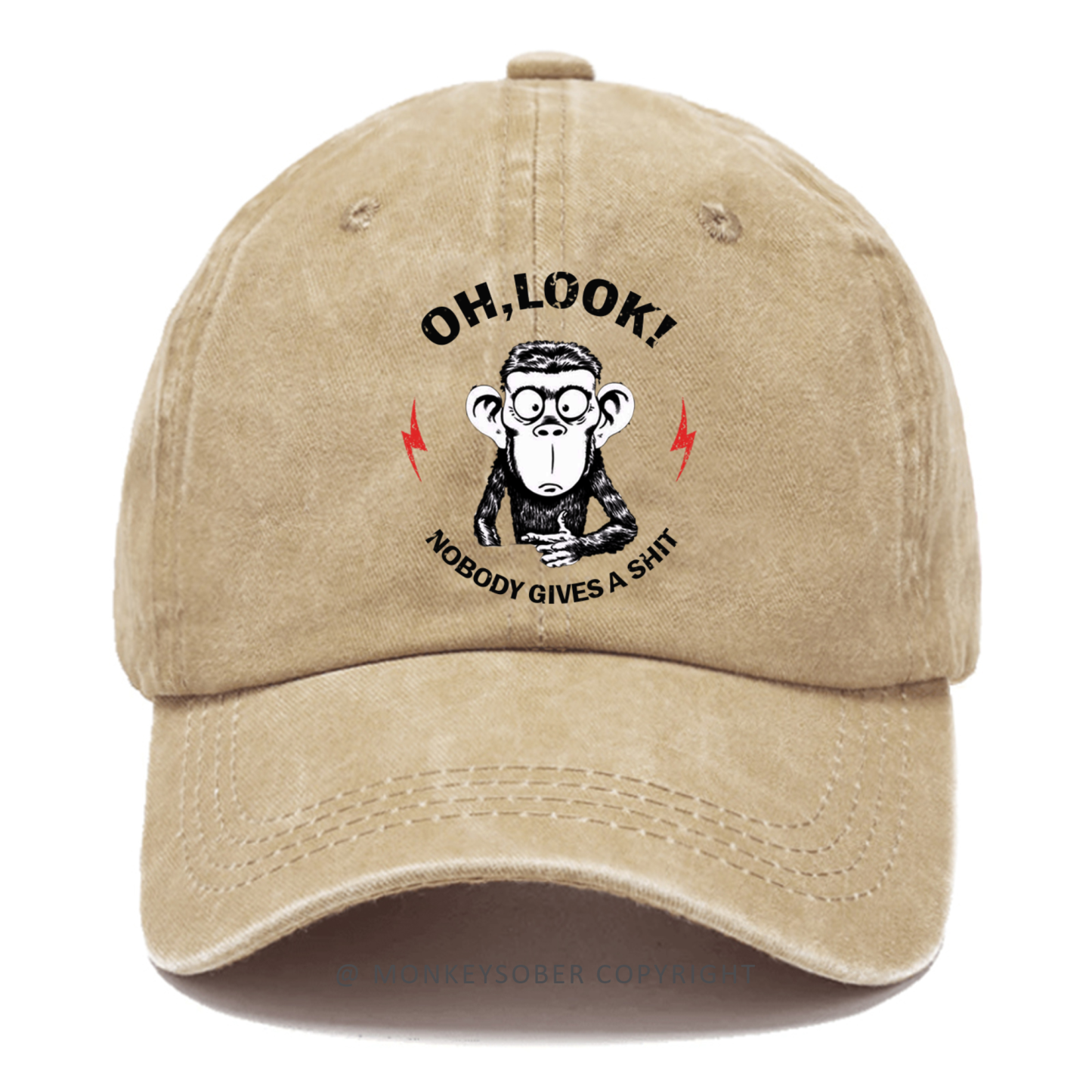 Oh Look Nobody Gives A Shit Washed Baseball Caps