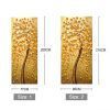 3D Door Stickers Creative Plant Pattern PVC Door Decals Peel and Stick