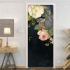3D Door Stickers Creative Plant Pattern PVC Door Decals Peel and Stick