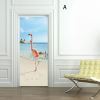 3D Door Wallpaper Peel and Stick Animals Self Adhesive 3D Door Stickers