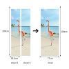 3D Door Wallpaper Peel and Stick Animals Self Adhesive 3D Door Stickers