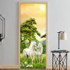 3D Door Wallpaper Peel and Stick Animals Self Adhesive 3D Door Stickers