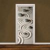 3D Door Stickers Modern Creative PVC Waterproof Peel and Stick Door Murals