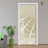 3D Door Stickers Modern Creative PVC Waterproof Peel and Stick Door Murals