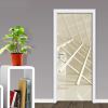 3D Door Stickers Modern Creative PVC Waterproof Peel and Stick Door Murals
