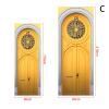 3D Door Stickers European Classic Room Elevator Door Decals Peel and Stick