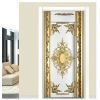 3D Door Stickers Geometric Pattern PVC Peel and Stick Door Murals
