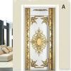 3D Door Stickers Geometric Pattern PVC Peel and Stick Door Murals