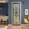 3D Door Stickers Geometric Pattern PVC Peel and Stick Door Murals